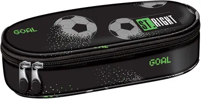 Penar oval pentru școală St. Right Pixel Balls -Cu 1 fermoar