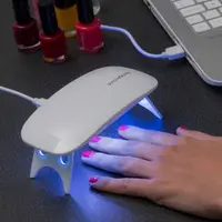 Uscător unghii, InnovaGoods, Mini, alb