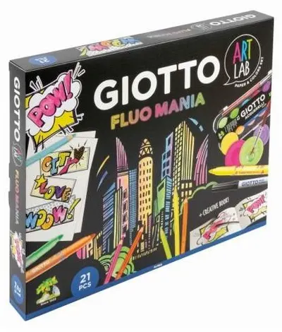 Set creativ Giotto Art Lab - Fluo Mania