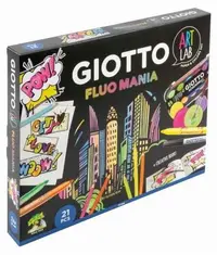 Set creativ Giotto Art Lab - Fluo Mania