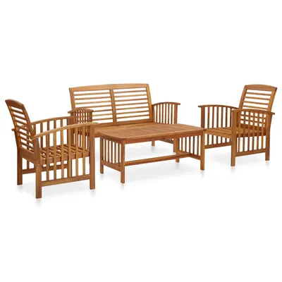 Gossi set mobilier de gradina, 4 piese, lemn masiv de acacia