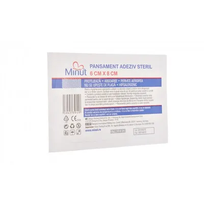 Plasture steril Pore 6CM X 8CM, Minut