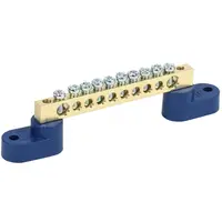 Neutral bus bars with two corner Izolators SHNI-6x9-10-U2-S