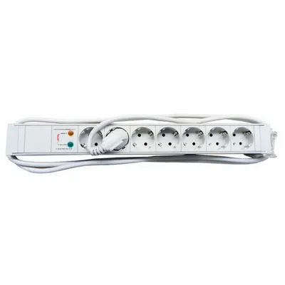 PDU 19,7xSchuko+prot suprat, prof PVC 1,25U,cabl 2m,RAL7035