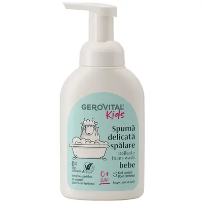 Spuma delicata spalare Gerovital Kids | 300 ml