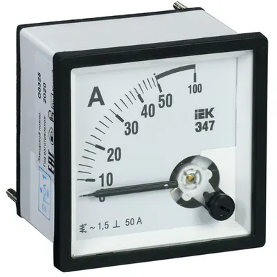 Ampermetru E47 50A class accuracy 1,5 96x96mm