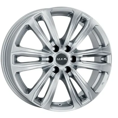 Janta aluminiu 7,5x17, 6x139,7, CH 112, ET: 30; potrivit BMW 5 (F11); CITROEN BERLINGO MULTISPACE; FIAT FULLBACK 03.87- MAK Safari6 Argintiu
