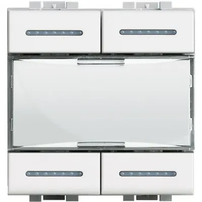 Comanda 4 scenarii LiVinglight MyHOME BUS - alb