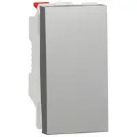 Intrerupator cu revenire 10A 1 modul Schneider Noua Unica NU310630, aluminiu