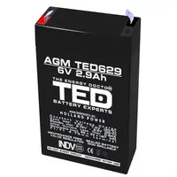 Acumulator 6V 2.9Ah F1, AGM VRLA, TED Electric TED002877