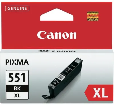 Cartuș de cerneală Canon - CLI-551XL BK, pentru PIXMA IP 7250, Black