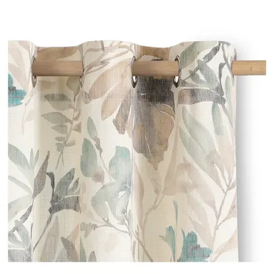 Draperie crem/albastru prăfuit 135x250 cm Celesta – Restilo