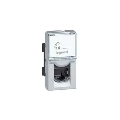 RJ 45 priza Mosaic - category 5e FTP - 1 module - aluminiu