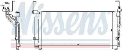 Radiator clima AC cu uscator HYUNDAI SANTA FE I 2.0-2.7 intre 2001-2006
