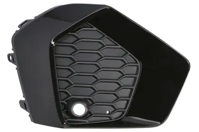 Grila bara Fata Stanga cu orificii senzori parcare, plastic, negru negru-mat potrivit AUDI A3, A3 ALLSTREET 11.19- 07.16