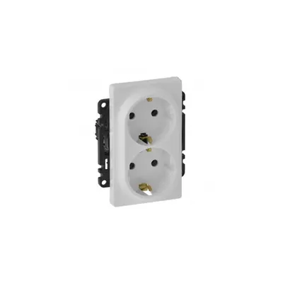 2x2P+E priza Valena Life - German standard - 16 A 250 V~ - alb