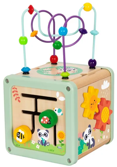 Cub activ din lemn Hi Pando - Panda