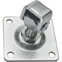 Balama pentru porti grele, reglabila, placa 100x100 mm, lungime 44 - 65 mm, otel galvanizat