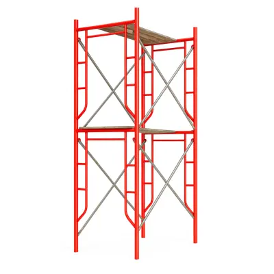 Schela circulabila din otel H4000*L1800*W1219 mm cu 4 seturi de diagonale și 2 platforme