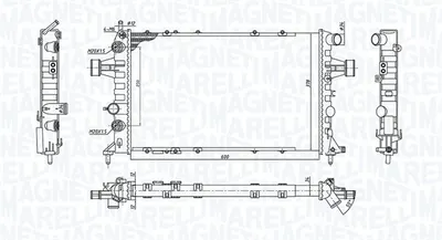 Radiator motor potrivit OPEL ASTRA G, ASTRA G KOMBI, ZAFIRA A 1.6-2.2D