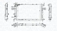 Radiator motor potrivit OPEL ASTRA G, ASTRA G KOMBI, ZAFIRA A 1.6-2.2D