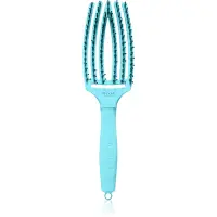 Olivia Garden Fingerbrush Boar & Nylon perie de par cu peri de nailon și de mistreț Dolce Vita Blue Sky 1 buc