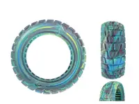 Anvelopă PU solid 90/65‑6.5 multicolor pentru trotinetă electrică 11"