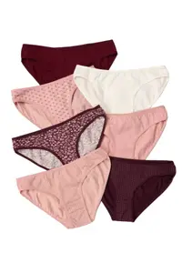 Set 7 perechi chiloti dama Aria clasici, confortabili (Marime chilot: L)