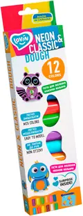 Set aluat modelat Lovin - Animale, 12 culori