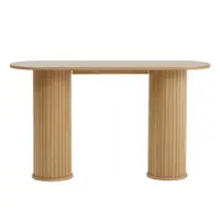 Masă consolă în culoare naturală 40x130 cm Nola – Unique Furniture