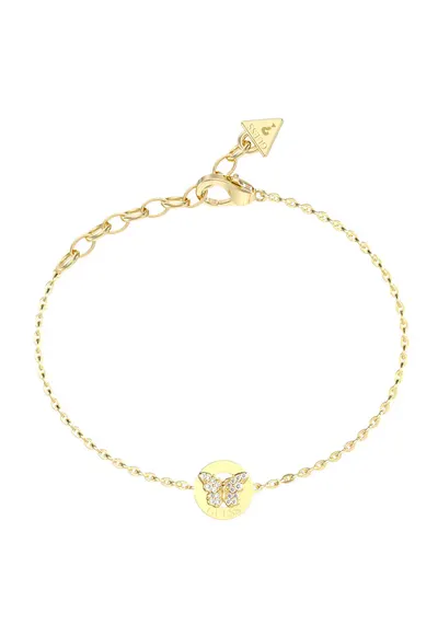 Bratara de lant cu talisman fluture - Auriu