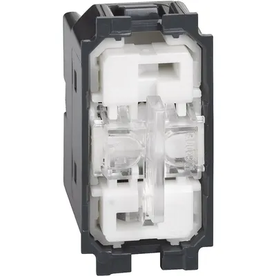 Intrerupator inversor, cu doua taste 1-0-2, neiluminabil 1M Bticino Living Now K4027, alb, negru