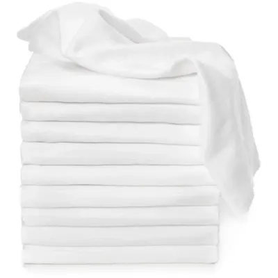 T-TOMI TETRA Cloth Diapers HIGH QUALITY White scutece textile White 70x70 cm 10 buc