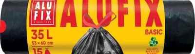 Saci de gunoi ALUFIX - Economy, 35 l, 30 buc., negri