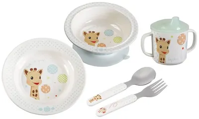Set de luat masa Sophie la Girafe - Baloane, 5 parti