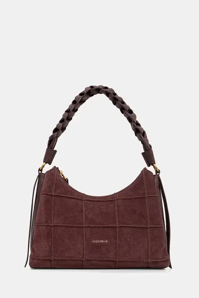 Coccinelle geantă shopper pentru femei din piele întoarsă