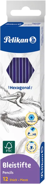 Set de creioane grafit Pelikan - HB, 12 buc