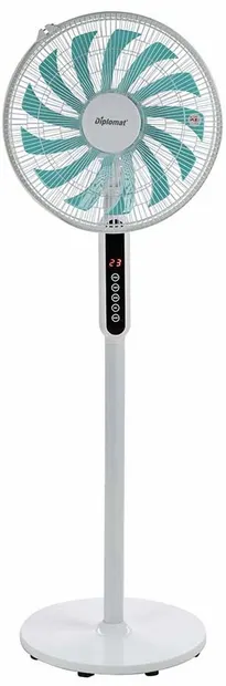 Ventilator Diplomat - DFX-535RC, 3 viteze, 40 cm, alb