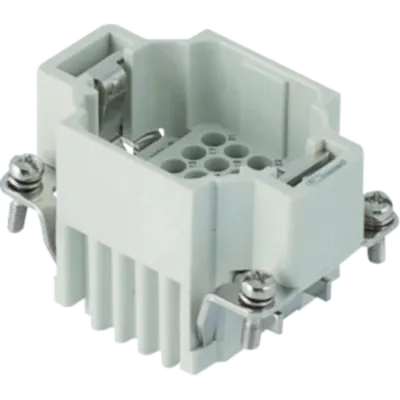 Contector industrial Tata - 44X27 - 24P + E 10A 250V / 4kV / 3 - CRIMP CONNECTION - GRI