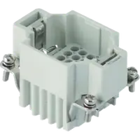 Contector industrial Tata - 44X27 - 24P + E 10A 250V / 4kV / 3 - CRIMP CONNECTION - GRI
