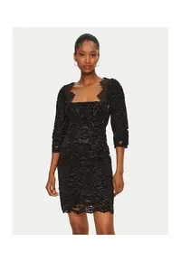 Rochie dama - 305018113 - Poliester - Negru - Negru