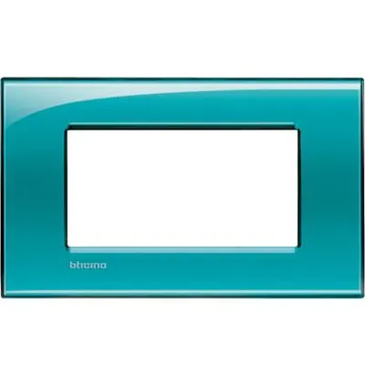 Rama ornament 4 module Bticino Living Light LNA4804VD, verde