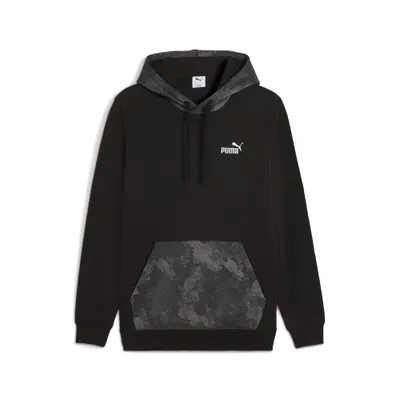 Pulover alergare bărbați camuflaj Essentials Camo Hoodie, albastru PUMA