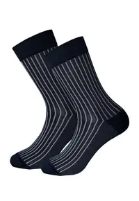 Sosete lungi bumbac barbati - SBGW5MERC.2DUNGI - Bleumarin