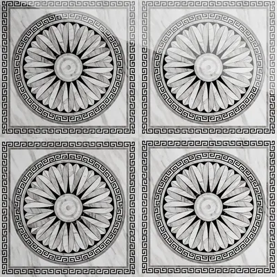Gresie portelanata exterior / interior Carrara Decor Grey 60 x 60 cm lucioasa