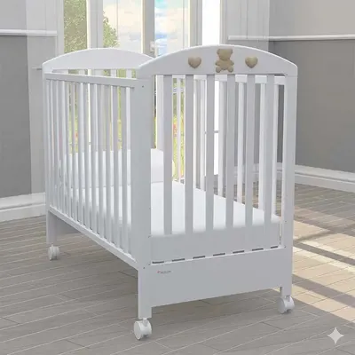 Patut pentru bebeluși Bambino Casa - Bella, Bianco-Tortora