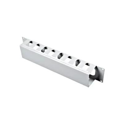 Organizator 19 cu canal de cablu, 2U, capac turnat