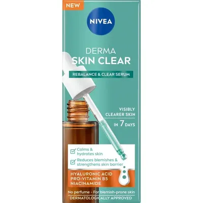 Ser pentru Regenerarea Tenului Nivea Derma Clear, 30 ml