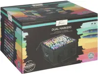 Set de markere cu două capete Nassau - 168 buc