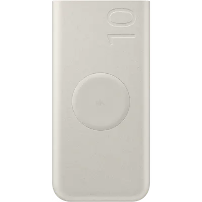 Baterie Externa Wireless Samsung, 10000mAh, 25W, PD + FQI, 1 x QI - 2 x USB-C, Bej EB-U2510XUEGEU
